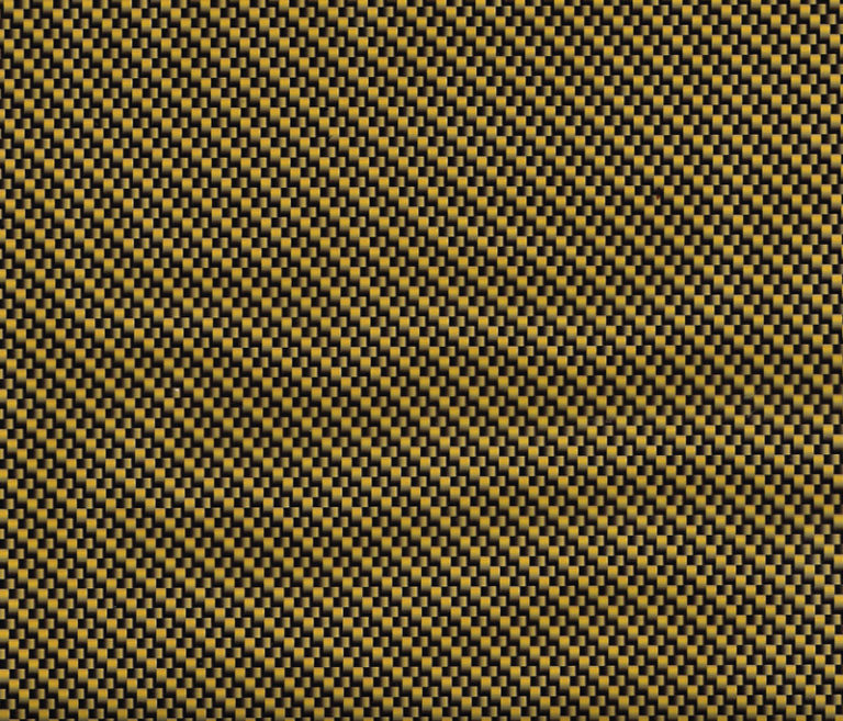 Yellow carbon fiber hydrographics film swatch / pattern